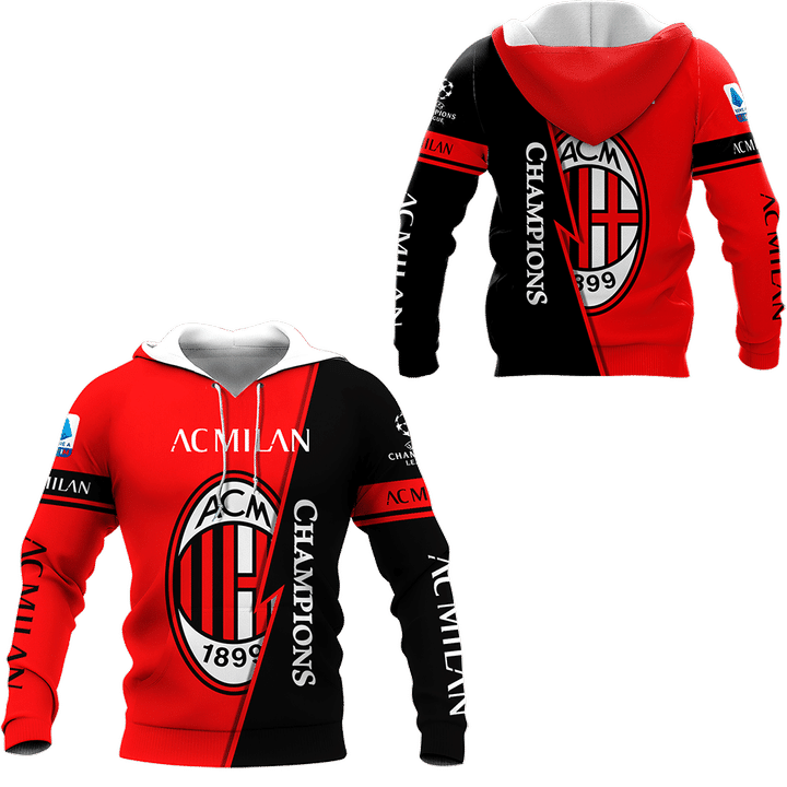 3D ALL OVER PRINTED AC MILAN PVT -HL SHIRTS VER 10