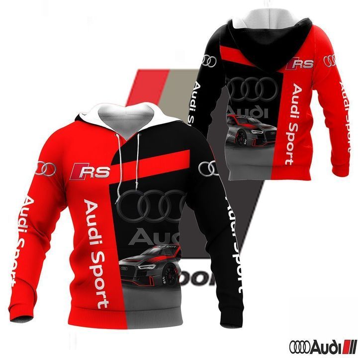 3D ALL OVER PRINTED AUDI SPORT VTH-HL SHIRTS VER 2 (RED)