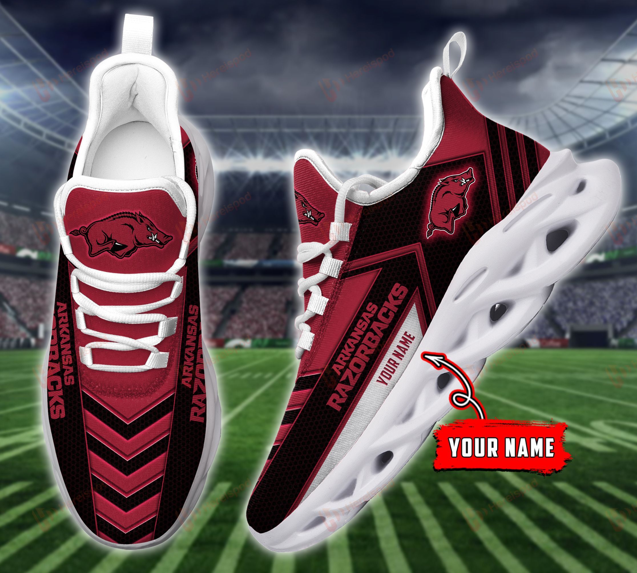 Kansas City Chiefs M5 Personalized Max Soul Shoes DISM521091565-1