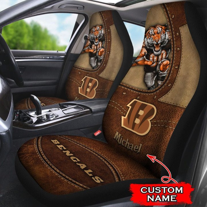 CINCINNATI BENGALS CUSTOM CAR SEAT COVERS V01