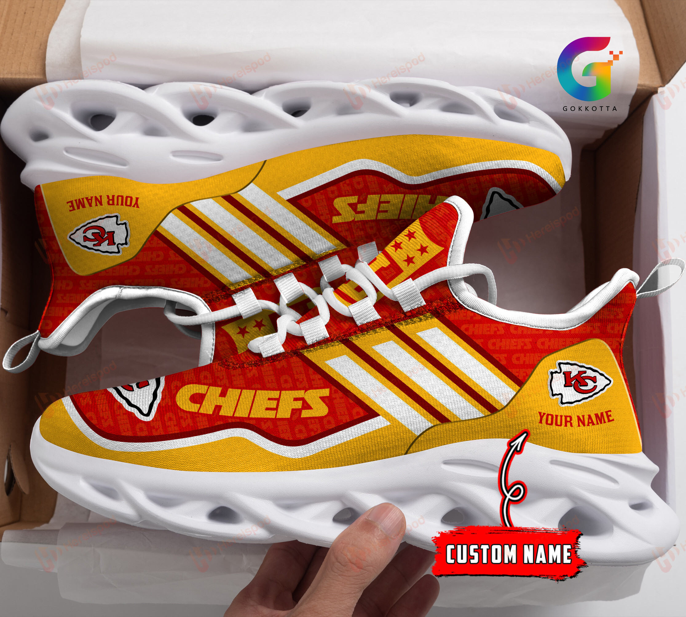 Kansas City Chiefs Personalized Max Soul Shoes THSM1122012101