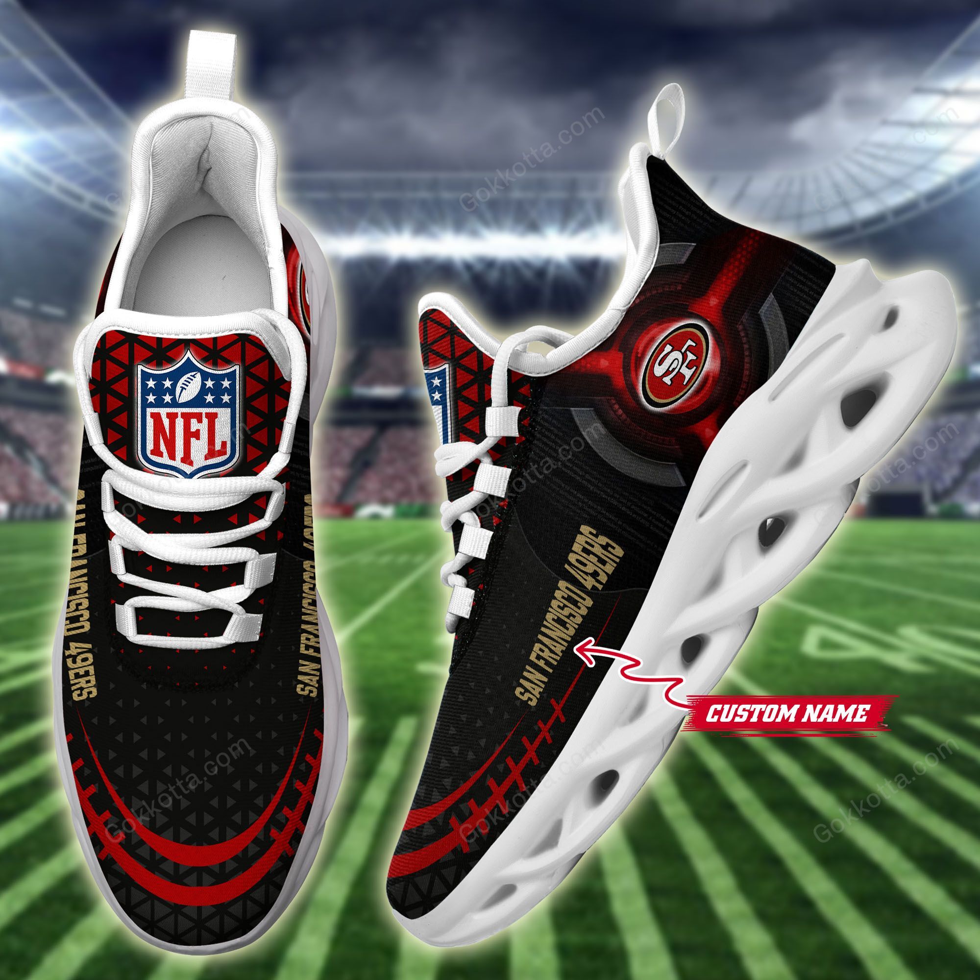 Kansas City Chiefs Personalized Max Soul Shoes CHSX21102316